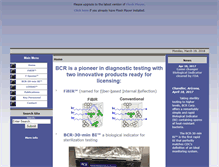 Tablet Screenshot of bcrbiotech.com